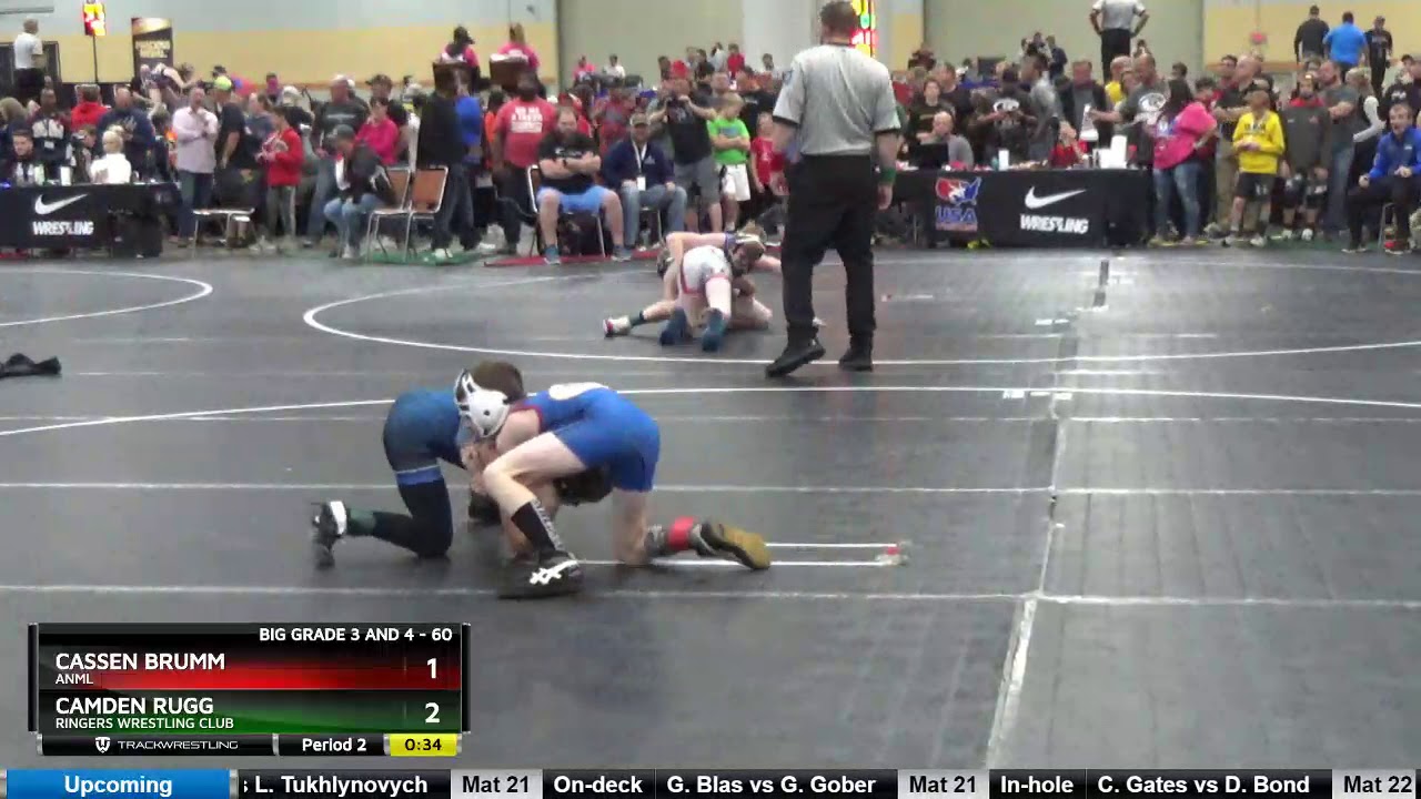 Big Grade 3 And 4 60 Cassen Brumm ANML Vs Camden Rugg Ringers Wrestling ...