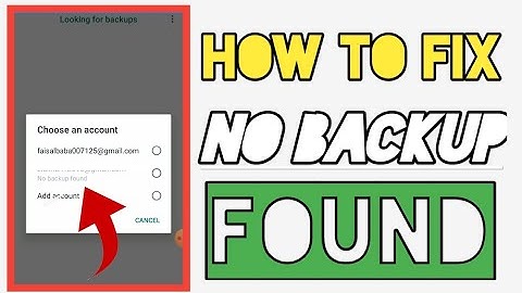how to fix Whatsapp No Back Up Found for this account in whastspp 2023
