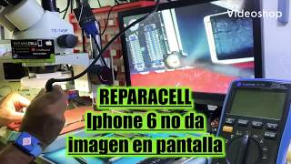 Reparación iPhone 6g no da Imagen, Falla en línea AP_TO_LCM_RESET_L hacia el Procesador