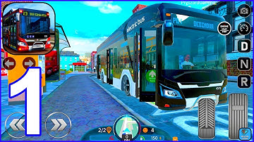 Bus Simulator 2023 - Gameplay Walkthrough Part 1 Prague Route 1-4 Electric Bus (iOS, Android)