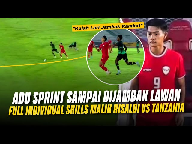 Debut Malik Risaldi di Timnas Indonesia !! Full Skills Malik Risaldi vs Tanzania class=