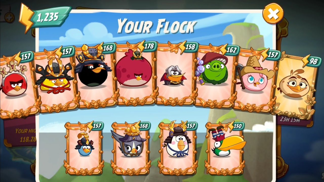 Angry birds 2 mighty eagle bootcamp Mebc 9th Feb 2023 without extra