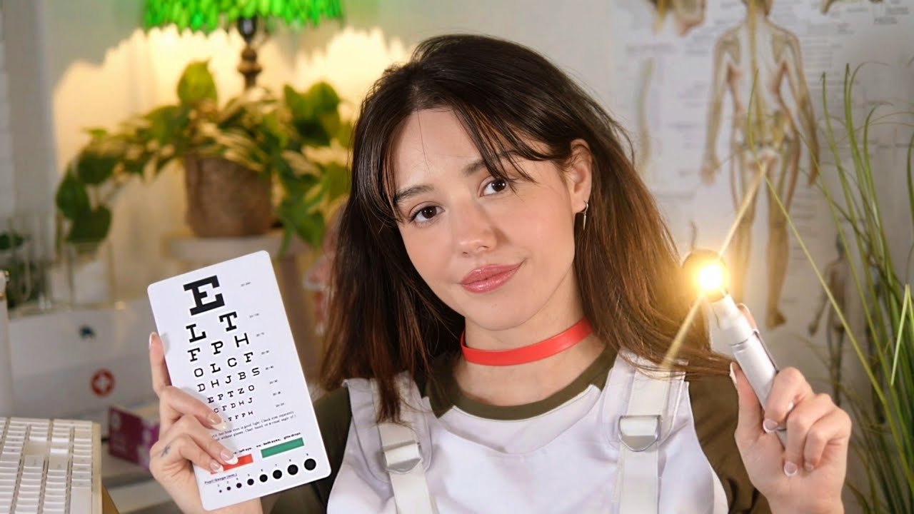 ASMR-обследование черепных нервов • Медленный, заботливый медицинский осмотр 🩺 (тихо и шёпотом) ☘️