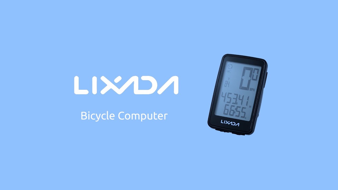 Lixada USB Rechargeable Wireless Bike Cycling Computer with Cadence Sensor I2K8 