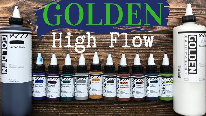 Golden High Flow Acrylic Nickel Azo Yellow 4 oz