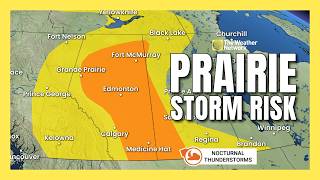 Multi-day thunderstorm risk ramps up across the Prairies | #forecast