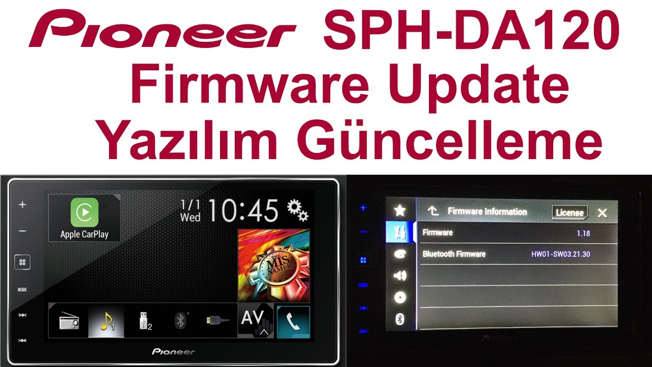 Pioneer SPH-DA120 Firmware Update - Yazılım Güncelleme - YouTube