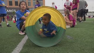 Special Olympics Puts On Little Feet Meet Event