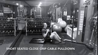 Short Seated Close Grip Cable Pulldown - Upside Strength Exercise Library