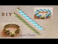 DIY Bracelet / Plaid Checkers Bracelet /  beaded bracelet / Beaded Jewelry / Pulsera / Braccialetto