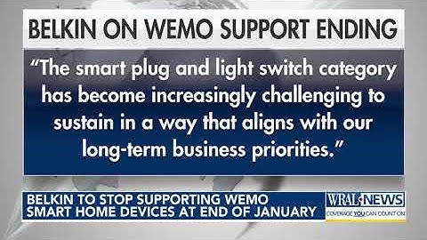 Belkin to stop supporting Wemo smart home devices at end of January