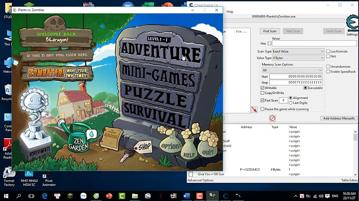 Hướng dẫn hack plants vs zombies trên pc năm 2024