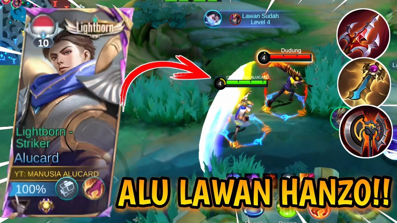 HANZO TENGIL LAWAN ALUCARD !!! CARA LAWAN HANZO PAKAI ALUCARD | MLBB 