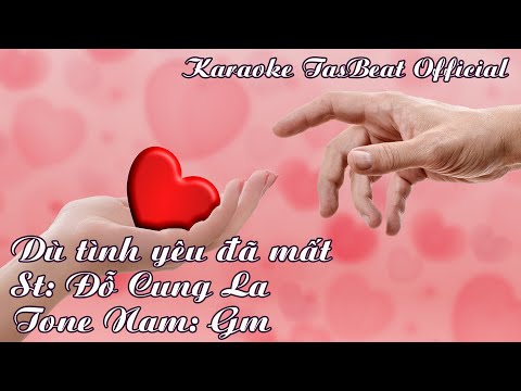 Karaoke Dù Tình Yêu Đã Mất (Boston) - Tone Nam | TAS BEAT