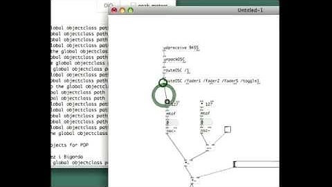 How to set up touchOSC and pure data.