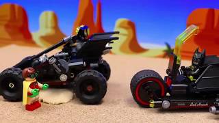 Lego Batman Meets Captain Boomerang and Drives Bat-Dune Buggy