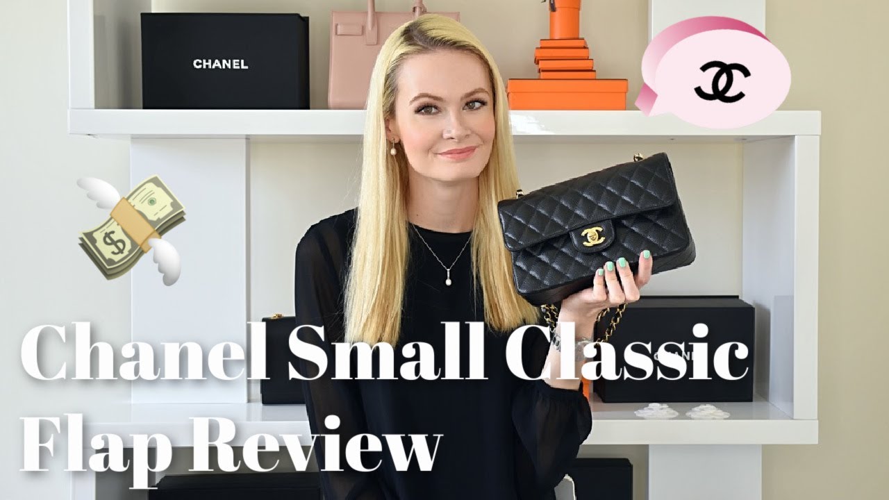 Chanel Small Classic Flap, Caviar with Gold Hardware/Microchip