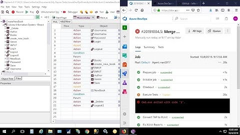 Rapise tests executed with Azure DevOps Pipeline