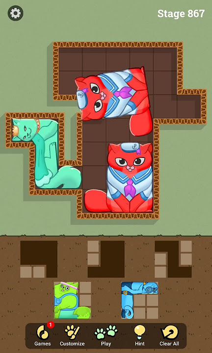 Puzzle Cats Stage 867 Gameplay Walkthrough Android #Shorts