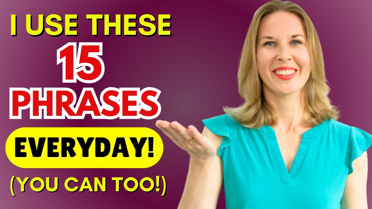 15 Great Phrases You NEED To Know | Daily English Sentences - YouTube