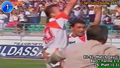 David Platt - 31 goals in Serie A (Bari, Juventus,...