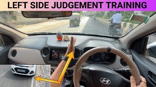 Left side judgement car driving training for new beginners @Drivewithankit