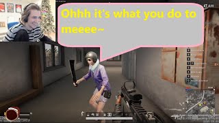 PUBG sniper plays audio of xqc singing 'Hey There Delilah' ft. Greek (w\/chat)