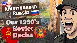 Americans in Russia : We inherited a 1990s Soviet Dacha : Apple tree harvest and land flood