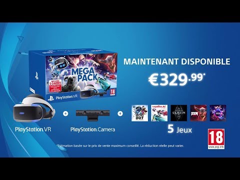PlayStation VR Méga Pack avec PS Camera et 5 jeux inclus