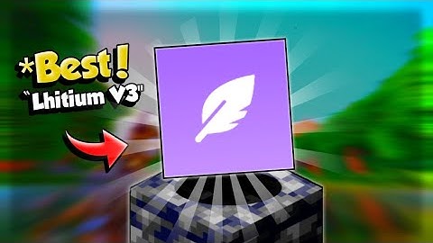 NEW!! Lithium Client V3 For Mcpe ( Fps boost, Best Ui, No particle )