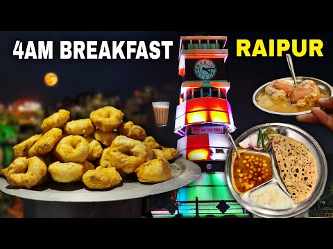 Early Morning Breakfast in Raipur | Raipur Food | Raipur Street Food | Chandan Vlogss |