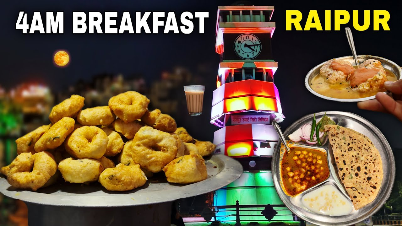 Early Morning Breakfast in Raipur | Raipur Food | Raipur Street Food | Chandan Vlogss |