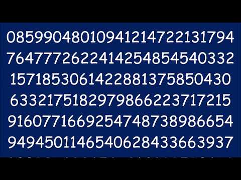 Video: Care sunt zecimalele lui pi?