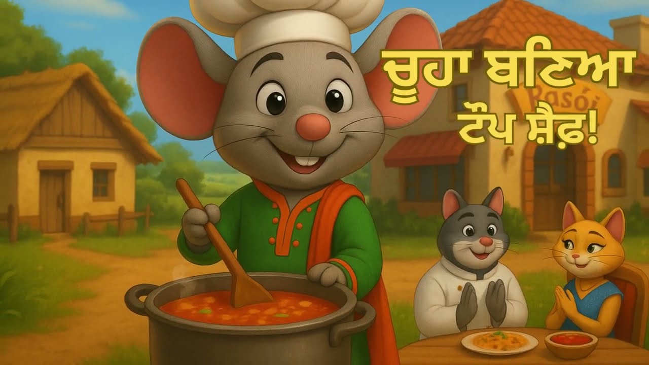 ਚੂਹਾ ਬਣਿਆ ਟੌਪ ਸ਼ੈਫ਼!| Punjabi Kahani |  Moral Story in Punjabi #punjabi #foryou #kahaniya