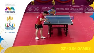Singapore's J. Zeng triumphs 3-0 over Vietnam's B.N Lan in round 3 | Table Tennis | SEA Games 2023