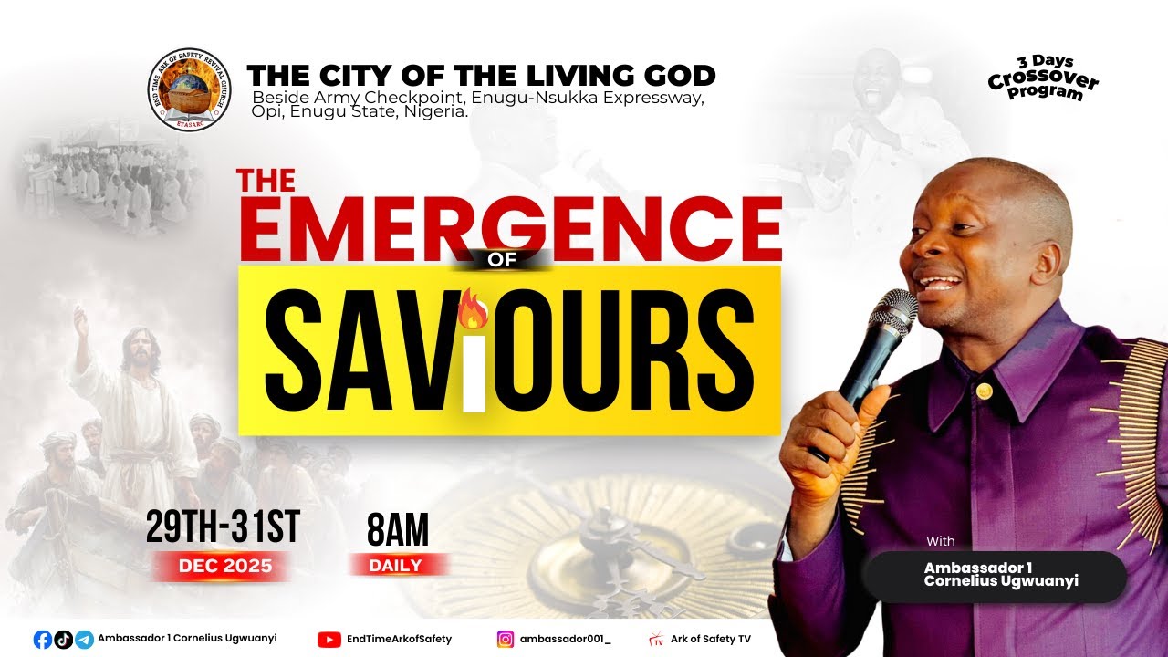 THE EMERGENCE OF SAVIOURS || CROSSOVER PROGRAM || DAY 1 || 29TH DECEMBER 2025