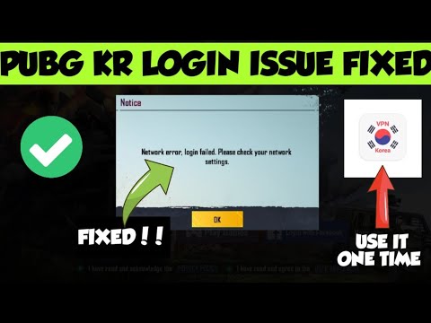 PUBG MOBILE Korea Login Problem Fixed iOS | Login Network Error Fixed - PUBG MOBILE Korea VPN 2021