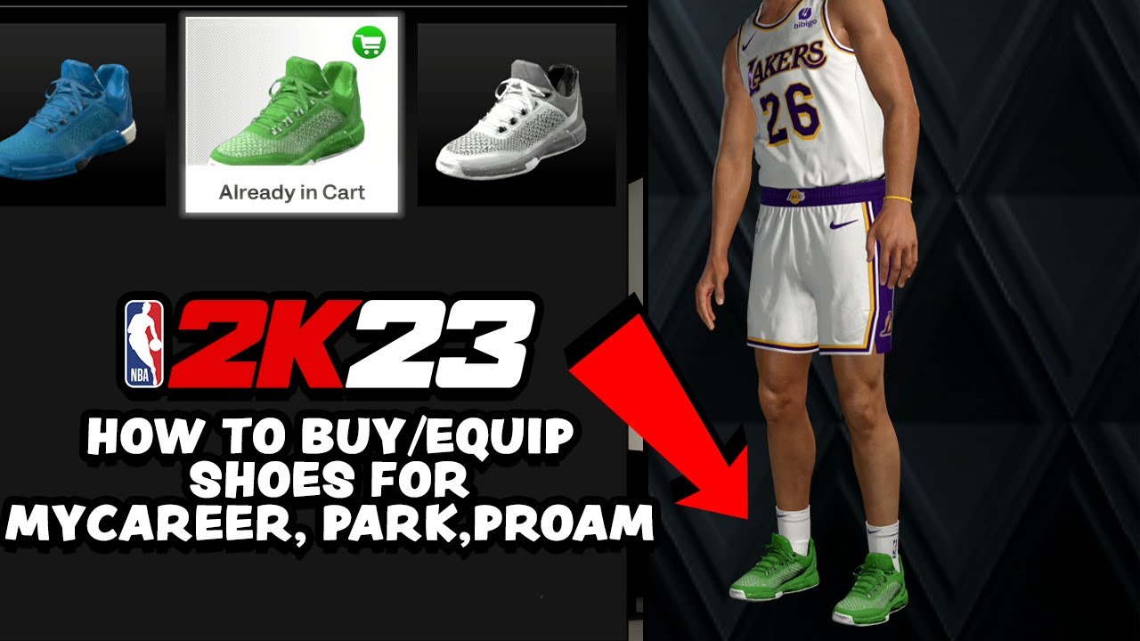 NBA 2K23- How To Create And Equip Custom Shoes