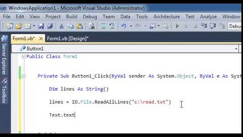 VB .Net  read text file