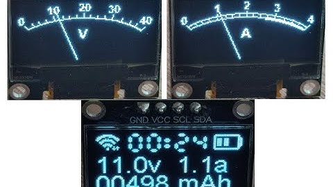 Тест ёмкости аккумулятора ESP 8266+OLED 0.96