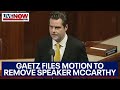 Gaetz v. McCarthy: Gaetz files motion to oust House Speaker | LiveNOW from FOX