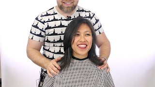 Medium Length Layered Haircut - TheSalonGuy screenshot 5