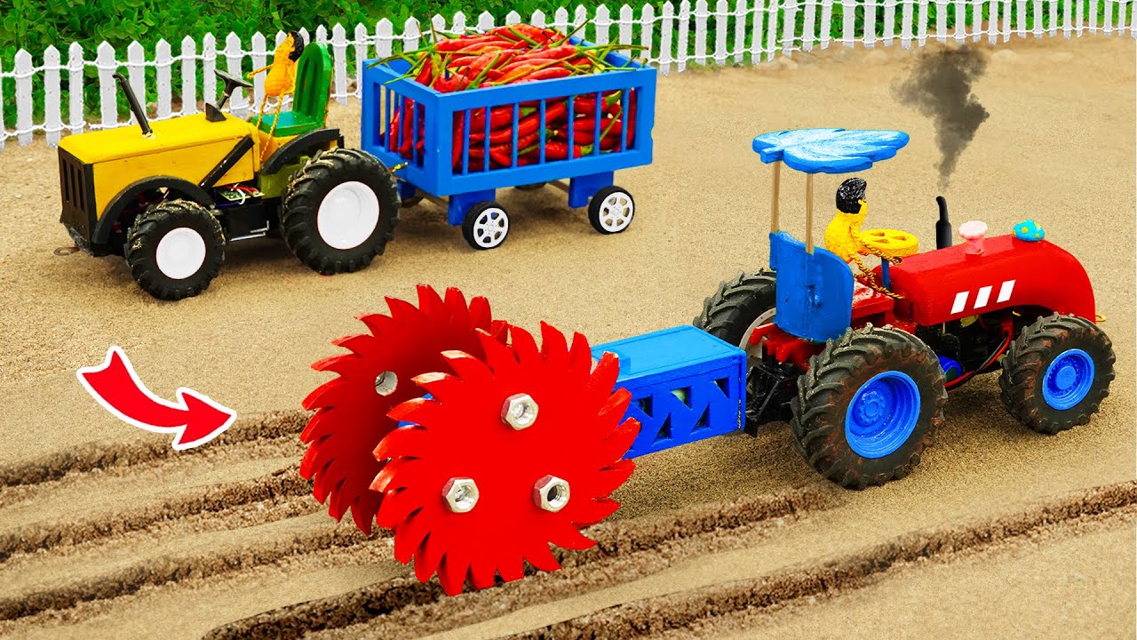 Top most DIY making Saw Blade Plowing Machine for Chilli Farming |@haiphongminitractors ​
