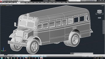 Master the Art of 3D Modeling: Chevrolet-Bus Modeling in Auto CAD |  3D Modeling Tutorial_Part-1