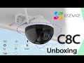 C8C ezviz unboxing | how to setup C8C ezviz | AI power human detection Camera