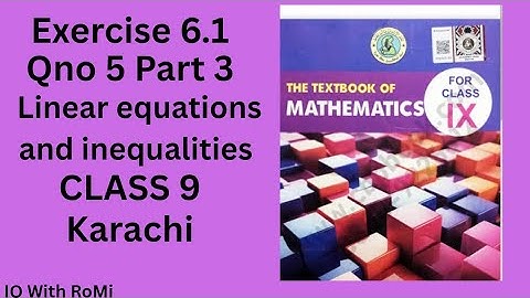 Exercise 6.1 qno 5 class 9 maths karachi | chapter 6 exercise 6.1 new book maths | Sindh textbook 
