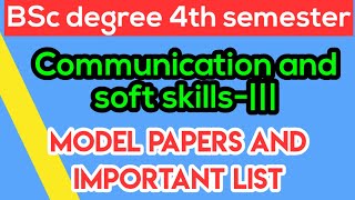 Communication and soft skills important list and model papers || Degree 4th semester || A.N.U screenshot 5