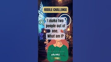 The Puzzling Paradox: Discover What Makes Two from One! #riddles #riddle  #quiz #shorts #short