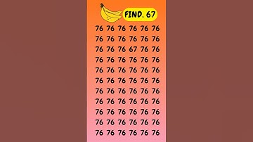 Can you find the hidden number ❓#find#SpotTheDifference #ytshort #viral #mathchallenge #puzzlequizz