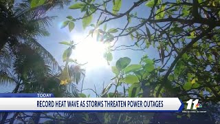 RECORD HEAT WAVE THREATENS POWER OUTAGES